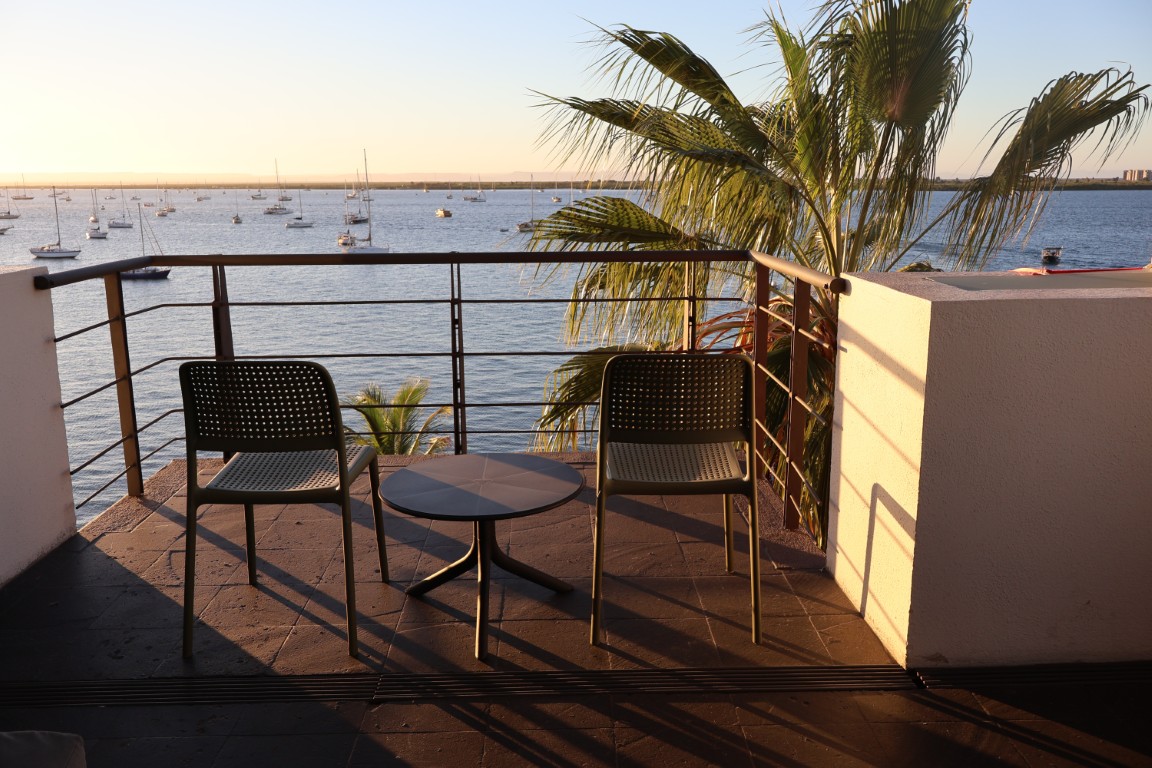 Foto habitación con vista al mar